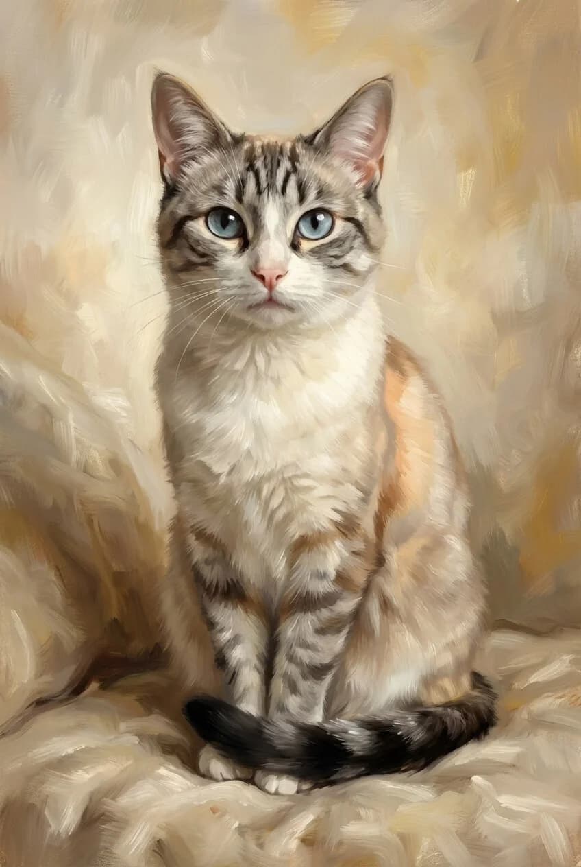 Memorial dachshund portrait in warm golden hour oil painting style